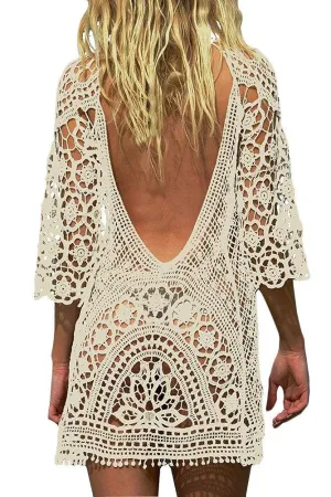 Backless Boho Swim Coverup