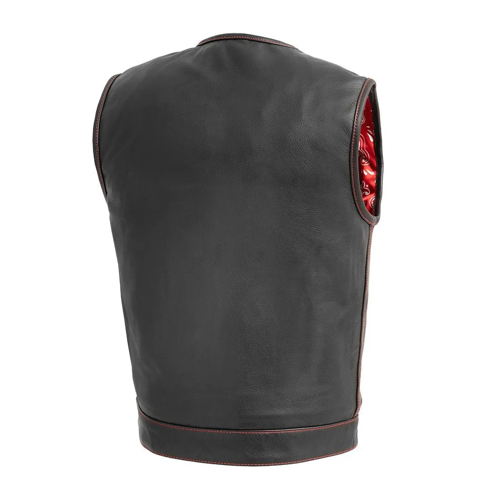 Bandit Men's Leather Motorcycle Vest