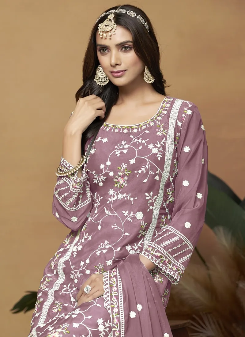 Breezy Elegance Soft Organza Straight Salwar Suit