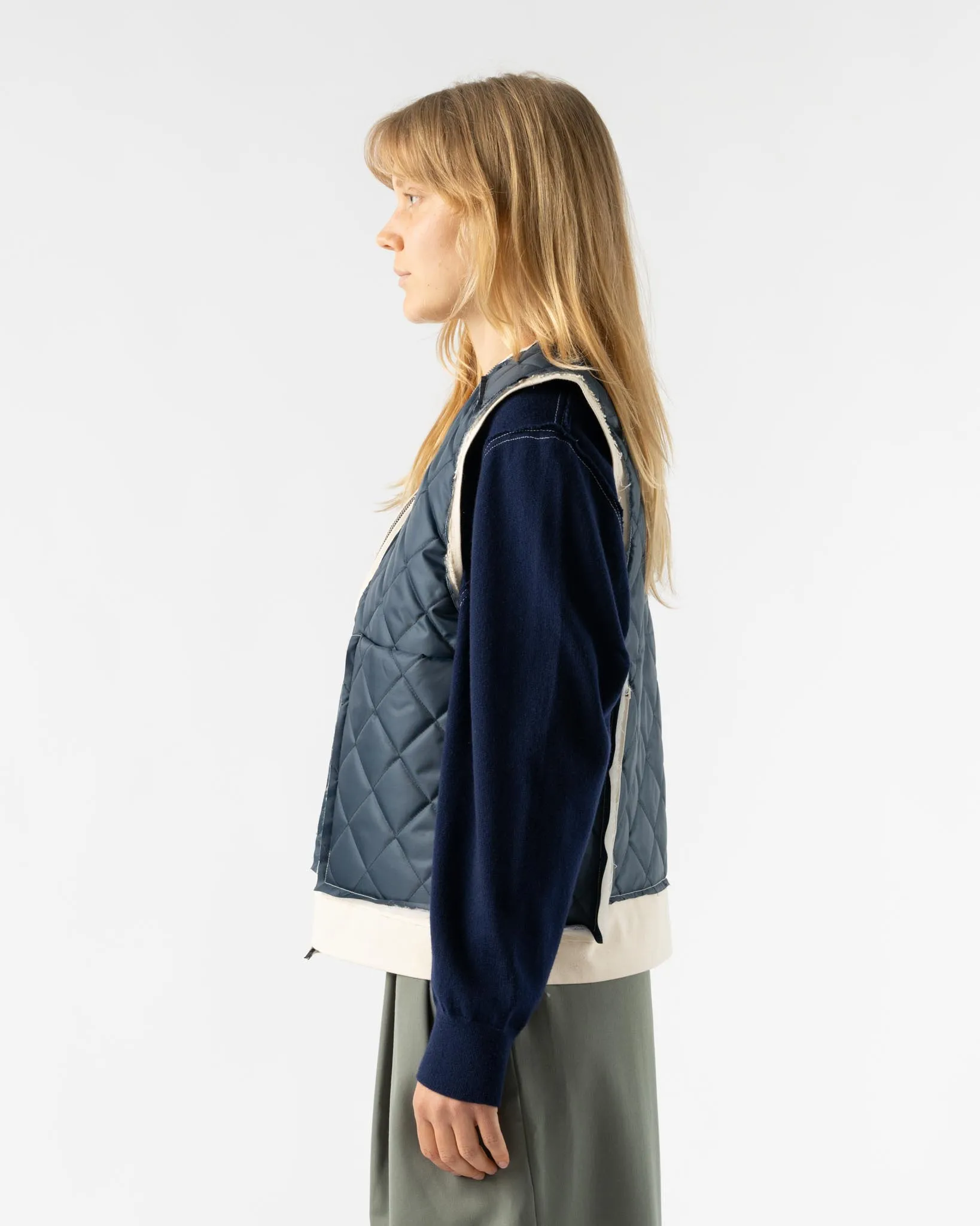 Camiel Fortgens Research Zip Vest in Navy