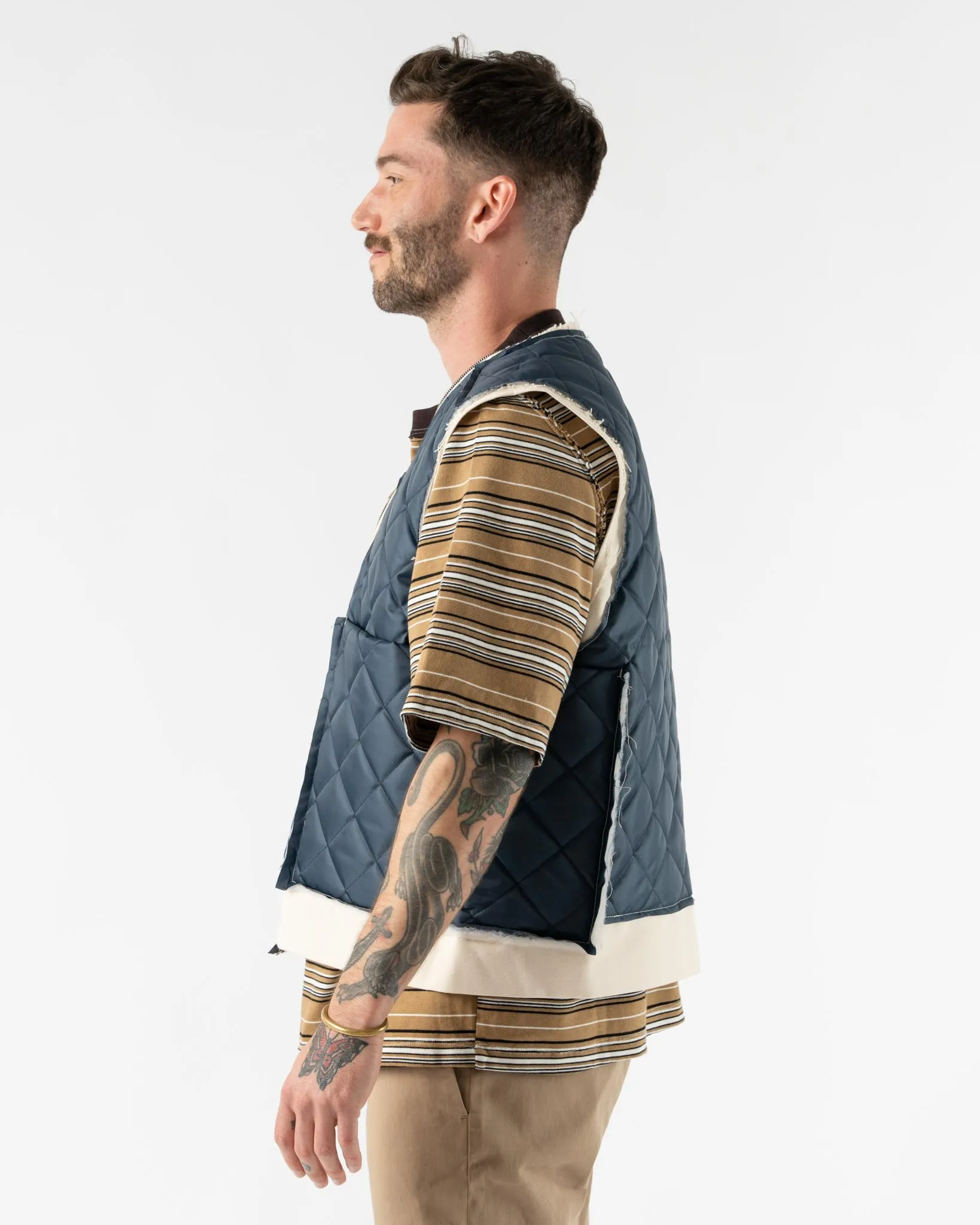 Camiel Fortgens Research Zip Vest in Navy