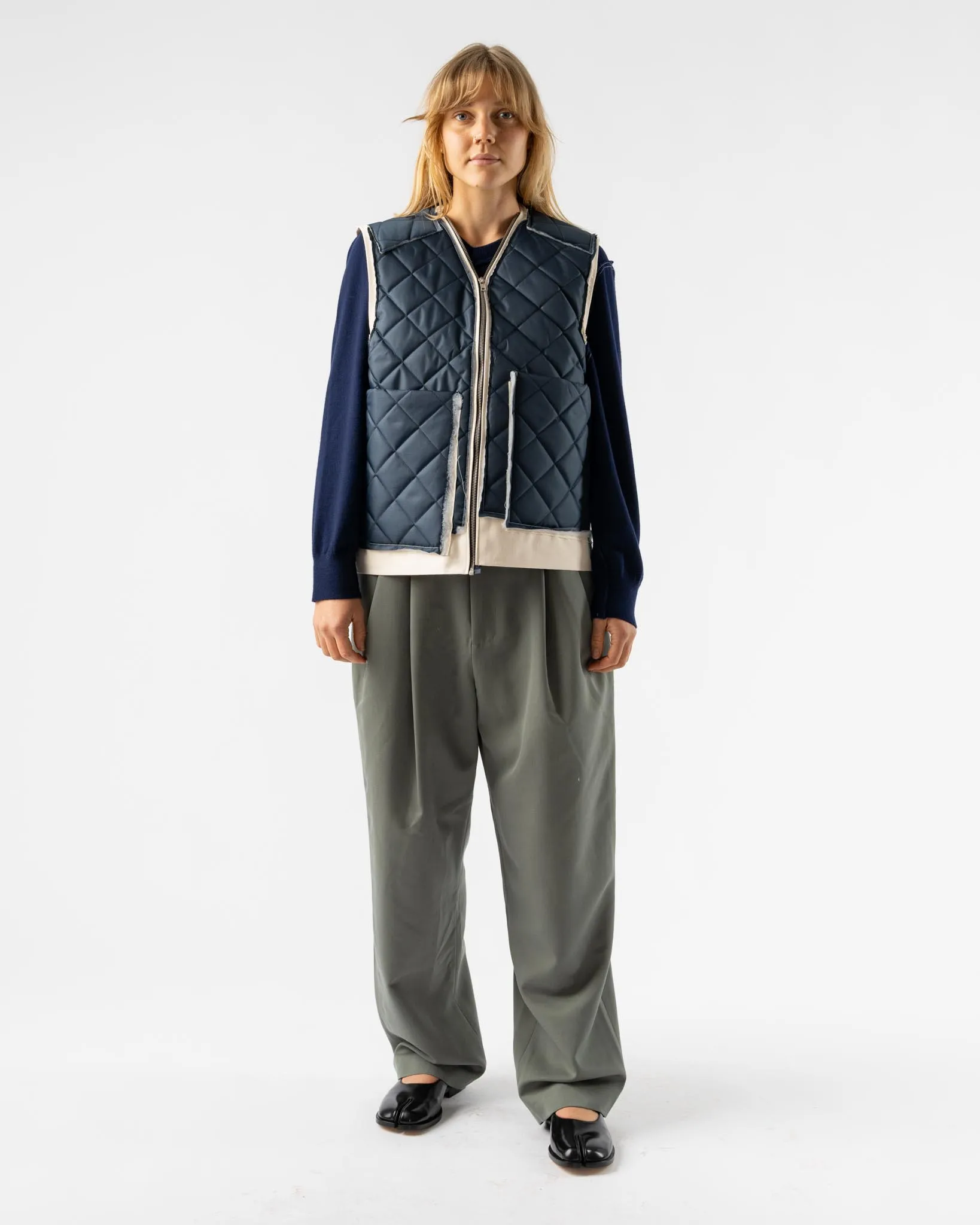 Camiel Fortgens Research Zip Vest in Navy