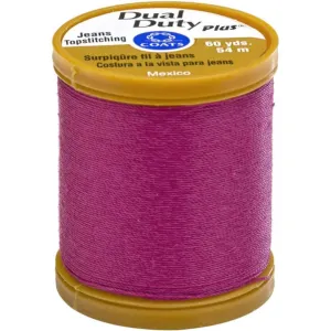 Coats Dual Duty Plus Jean & Topstitching Thread 60yd Red Rose