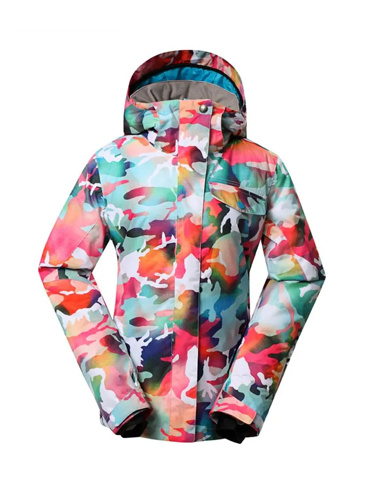 Colorful High Waterproof Windproof Ski Snowboard Jacket