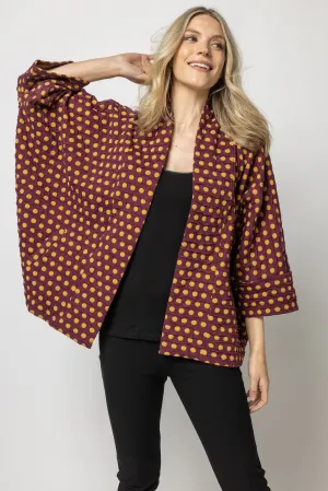 Como Spot Weave Kimono Cardigan Jacket