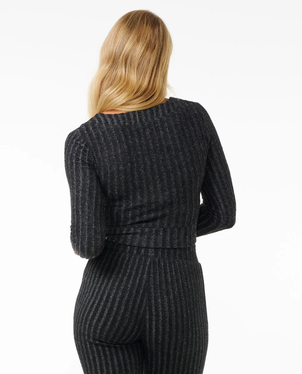 Cosy Cardigan - Black Marle