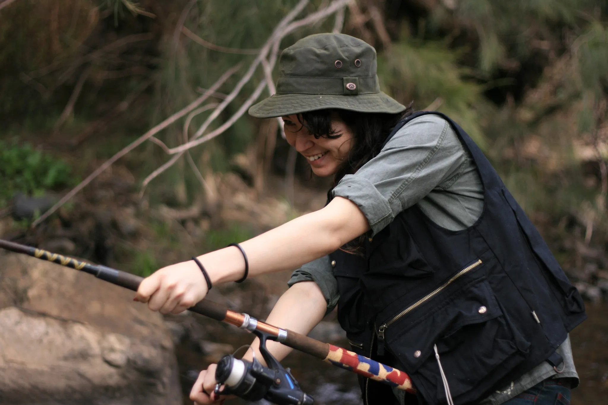 Dalston Bucket Hat in Olive