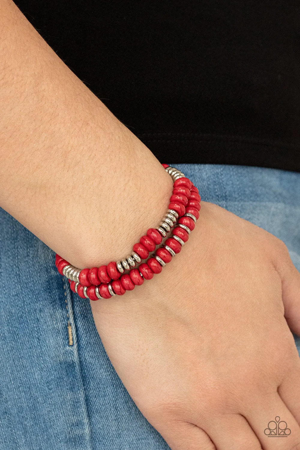 Desert Rainbow - Red Bracelet