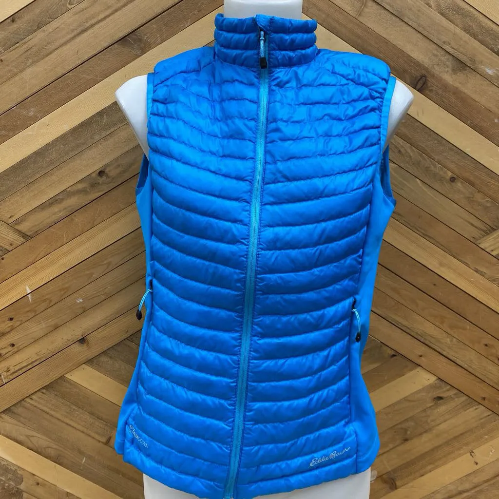 Eddie Bauer - Women's Insulated Stormdown 800 Vest - MSRP$180: Blue-women-MD