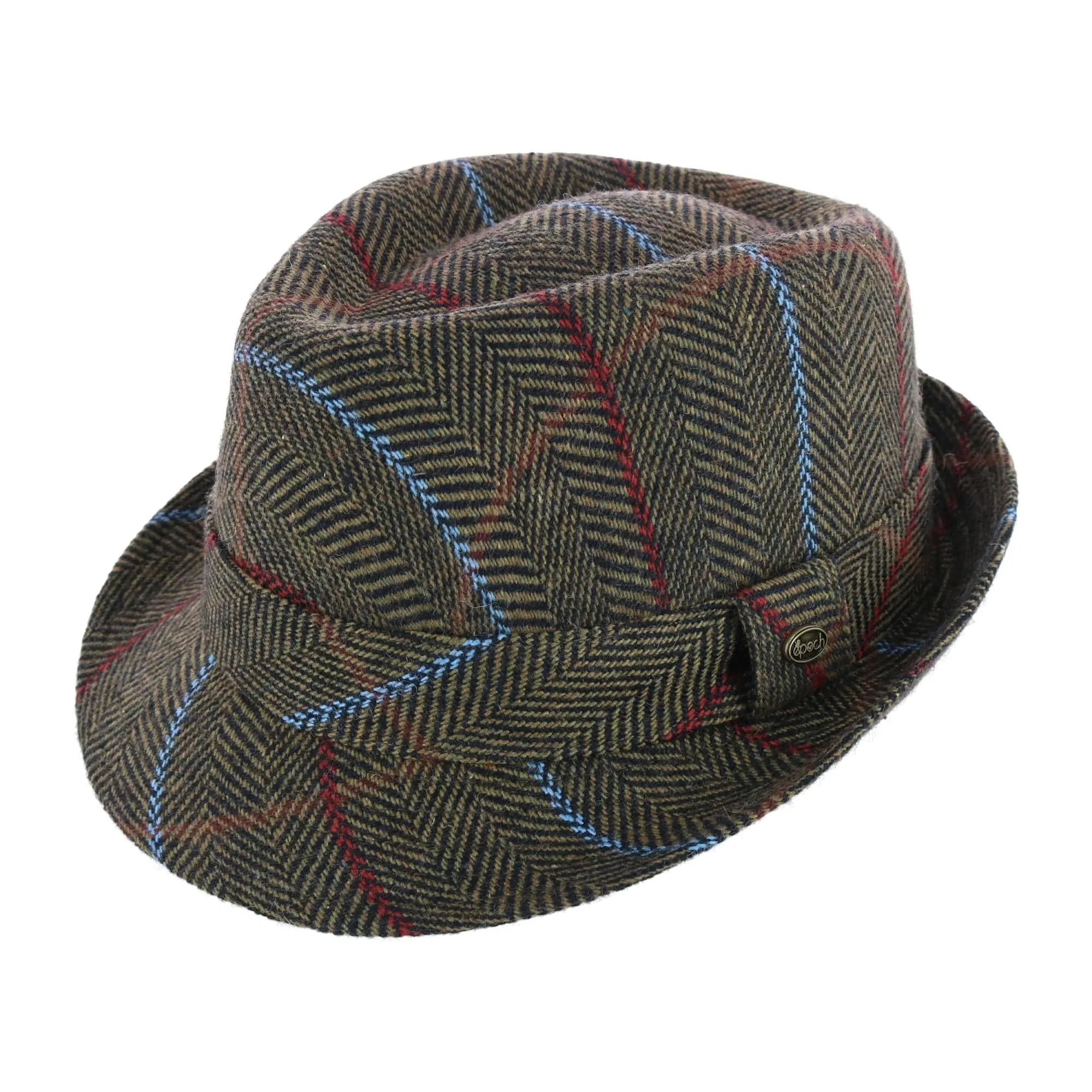 Epoch Hats Company Men's Classic Plaid Wool Fedora Hat