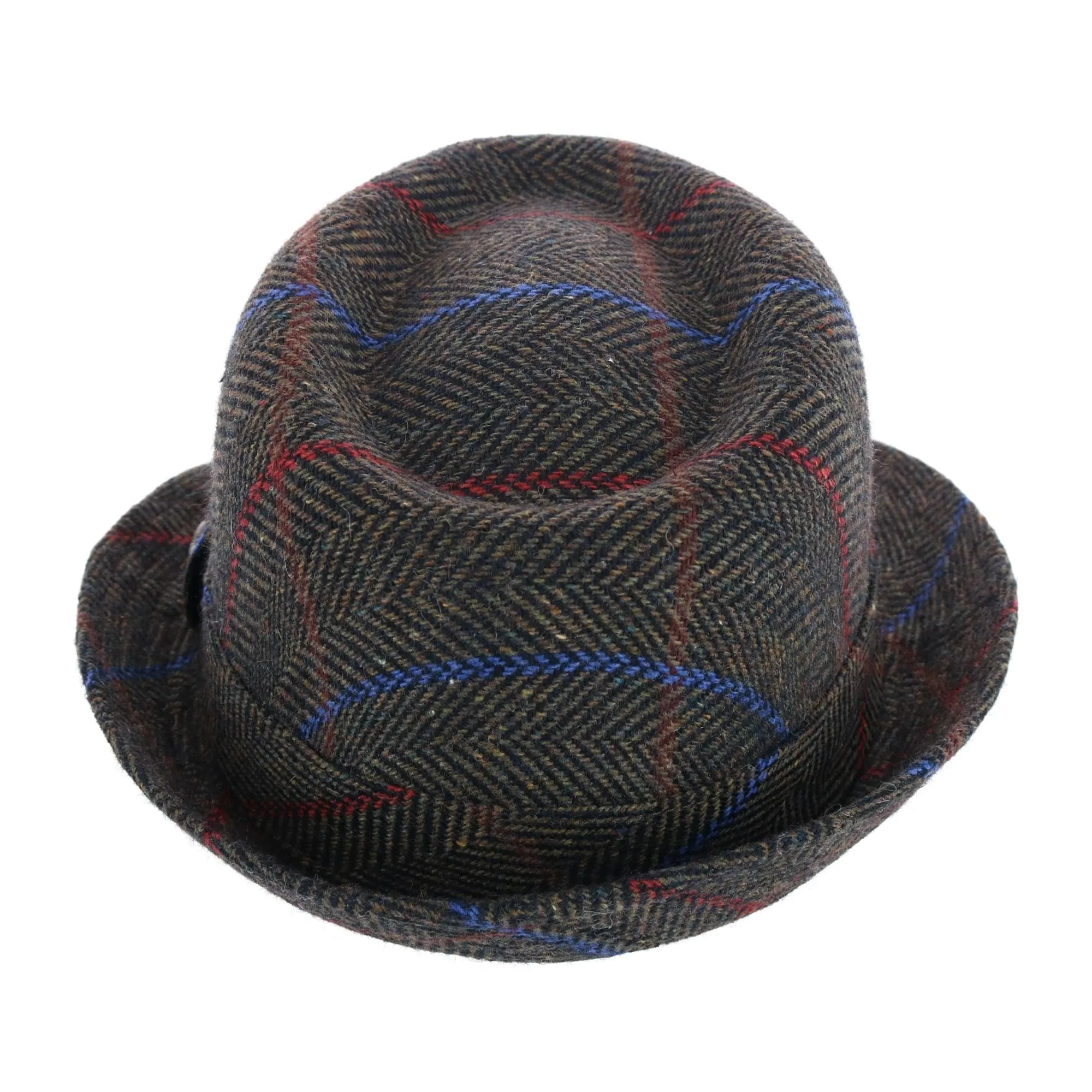 Epoch Hats Company Men's Classic Plaid Wool Fedora Hat