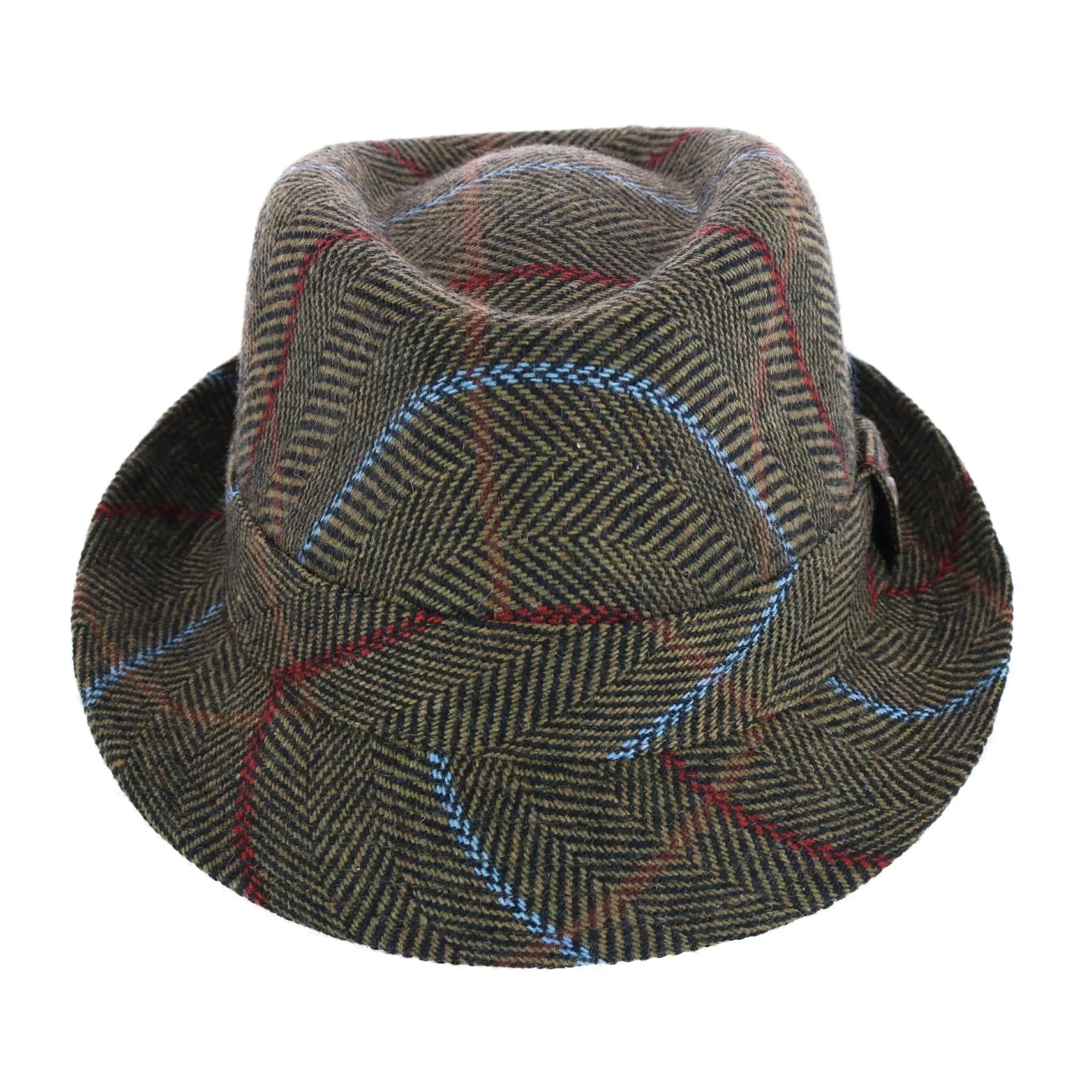 Epoch Hats Company Men's Classic Plaid Wool Fedora Hat