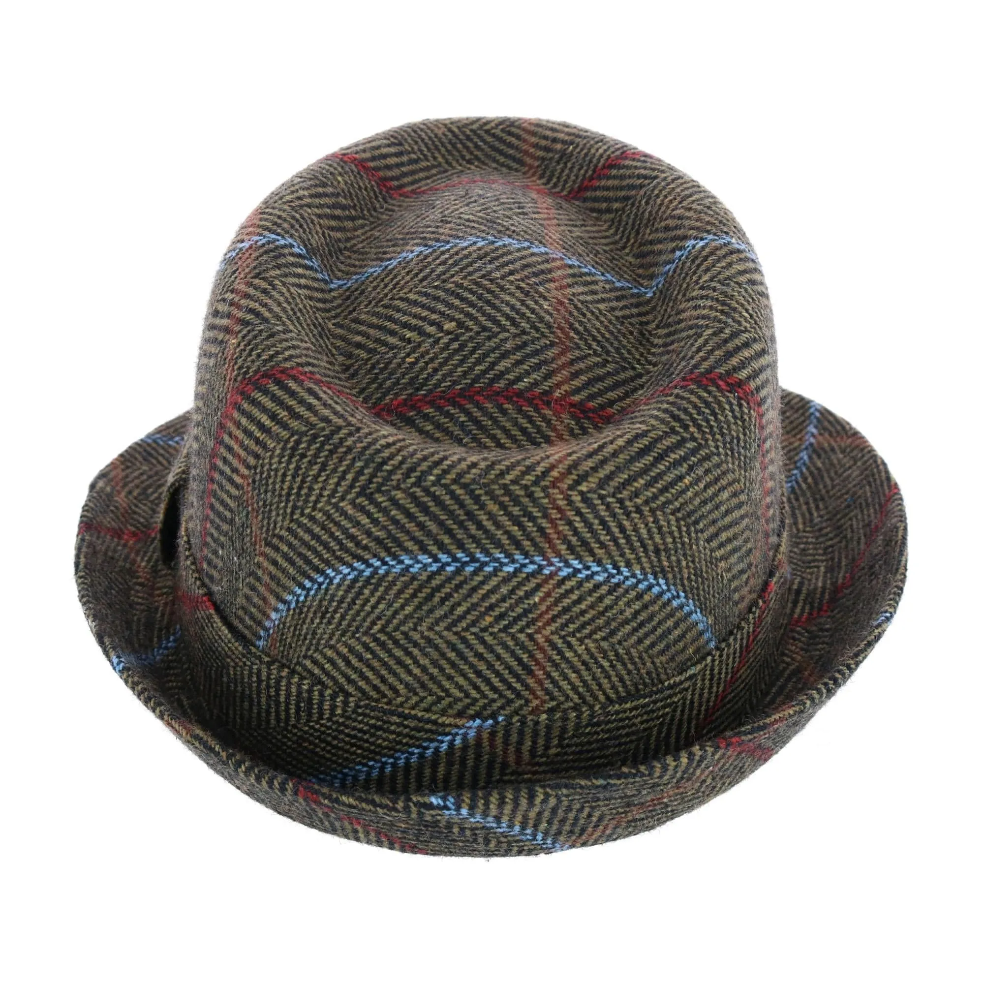 Epoch Hats Company Men's Classic Plaid Wool Fedora Hat