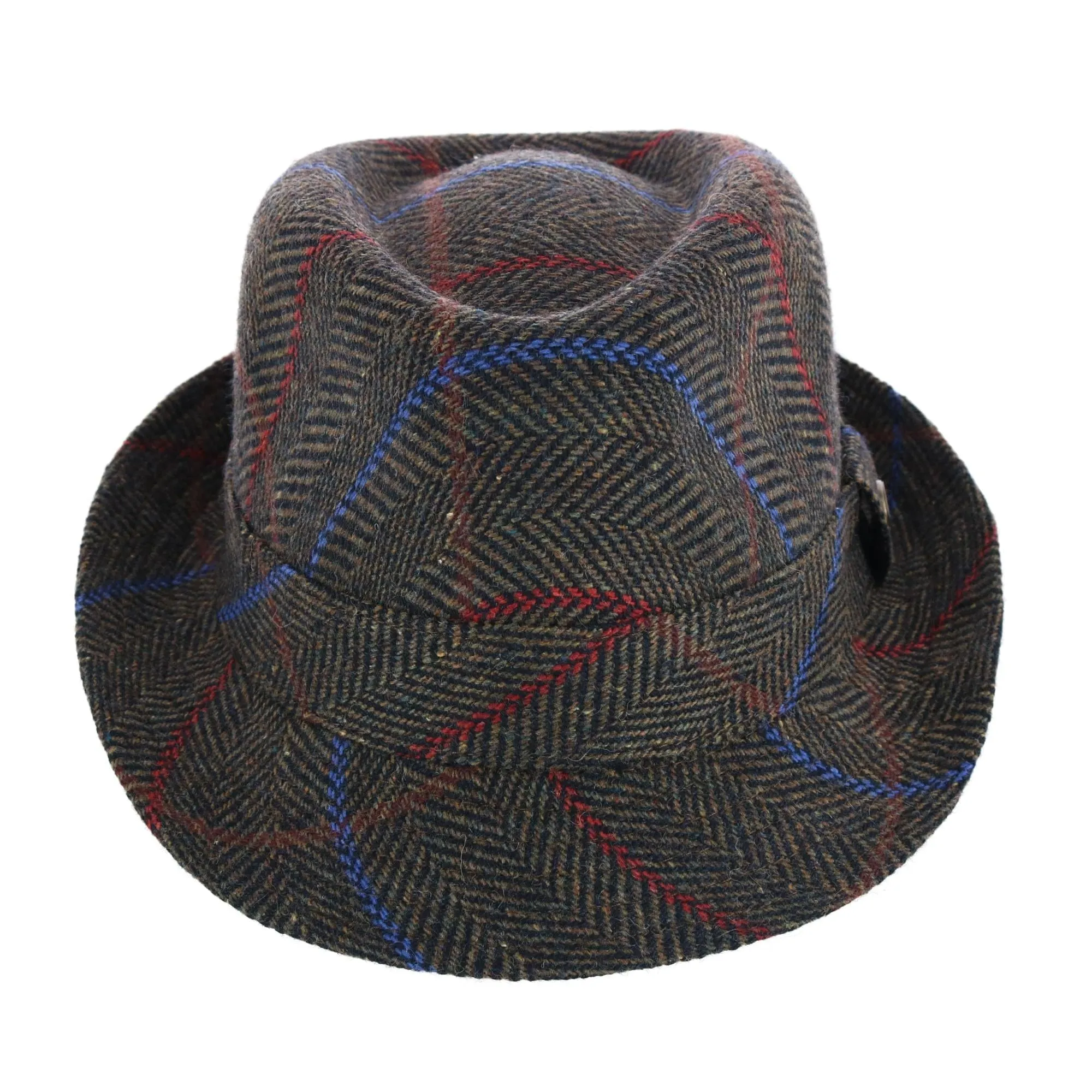 Epoch Hats Company Men's Classic Plaid Wool Fedora Hat