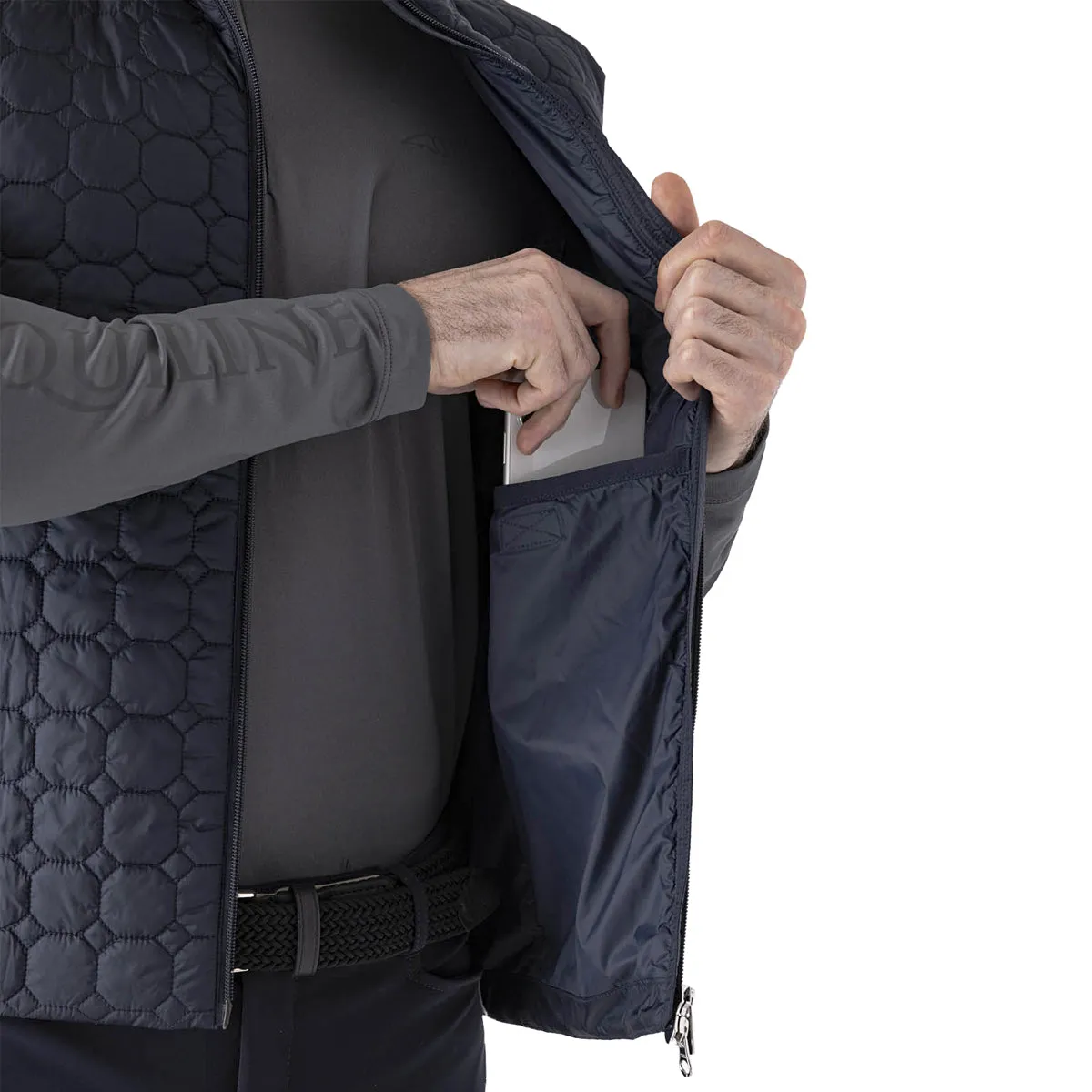 Equiline Men's ErceV Octagon Quilted Vest