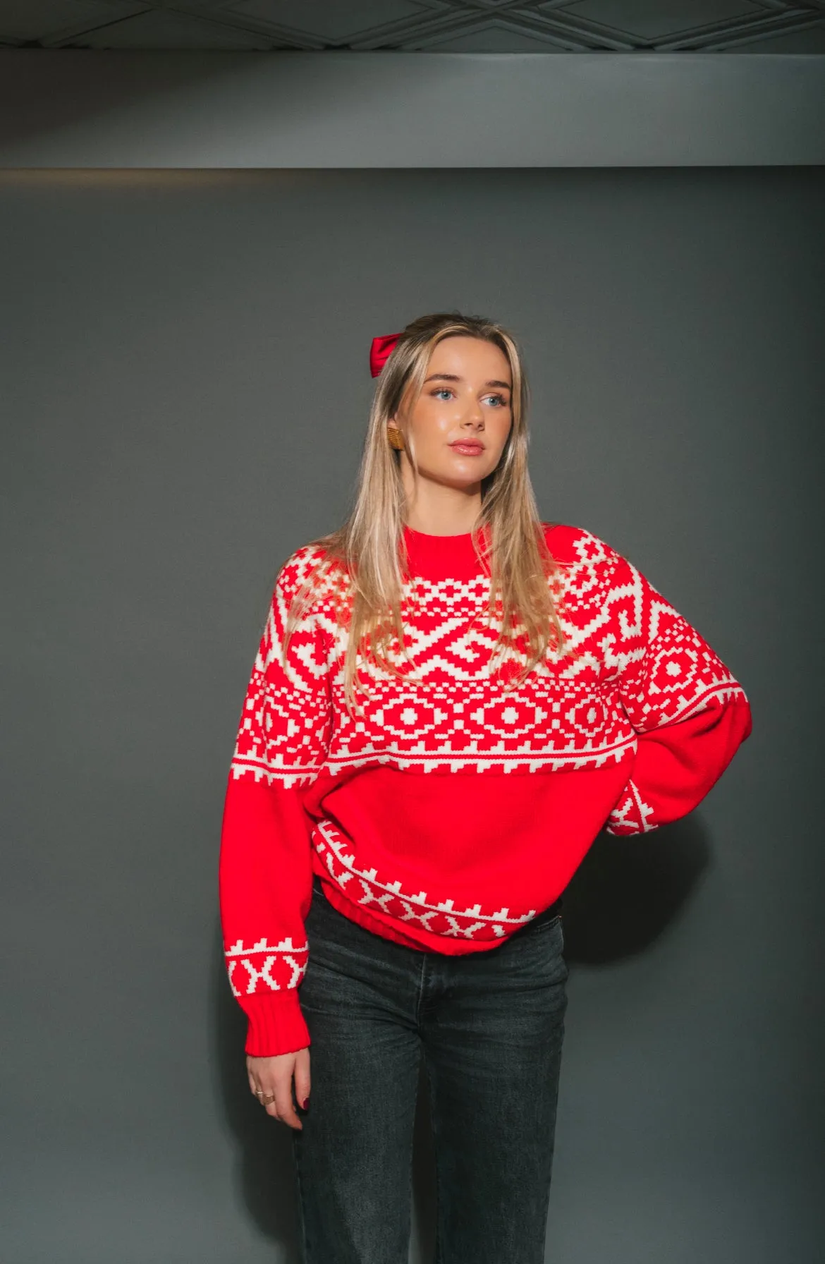 Fairisle Sweater 2.0 | Red