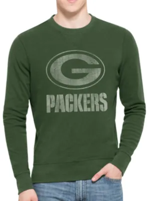 Green Bay Packers 47 Brand Green End-Grain Crew Thermal LS T-Shirt