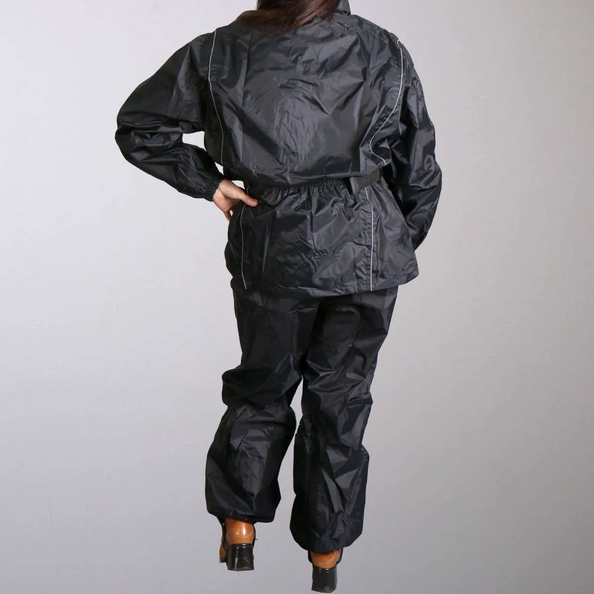 Hot Leathers Nylon Rain Suit w/Tote Men and Women RGM1002