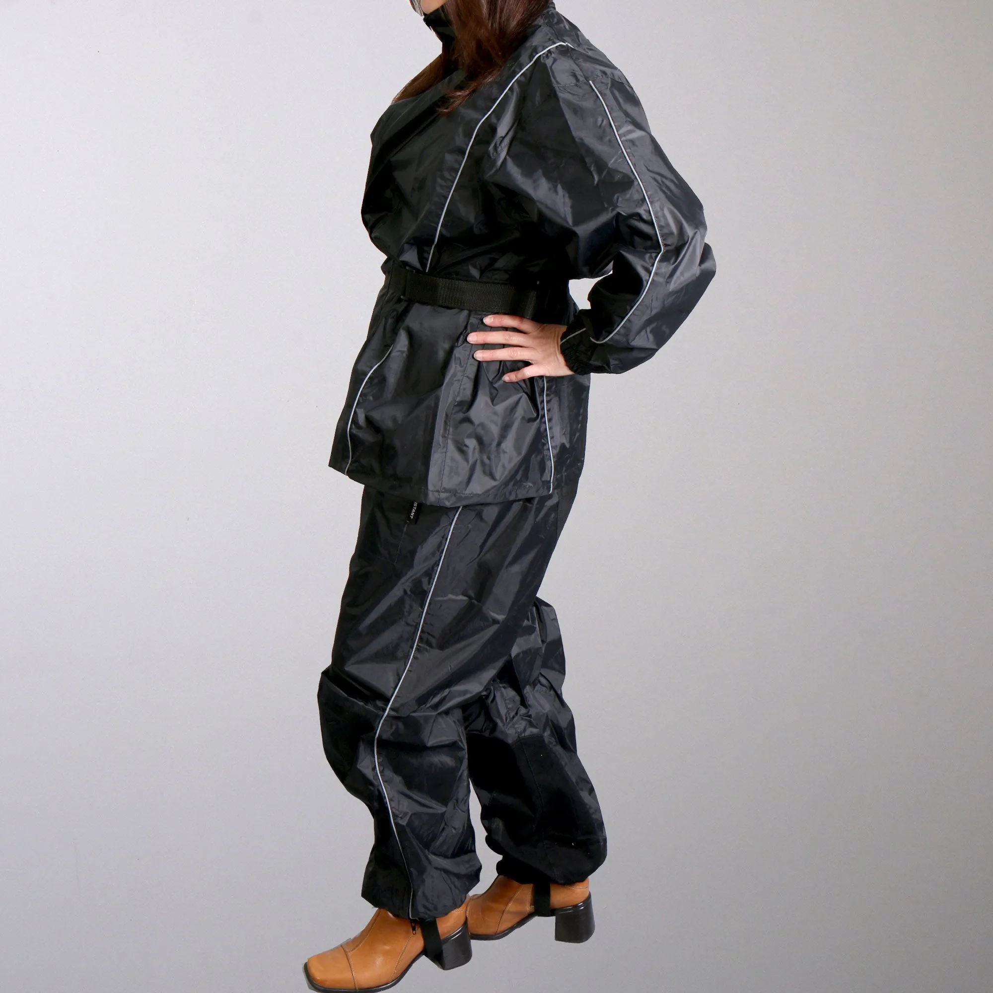 Hot Leathers Nylon Rain Suit w/Tote