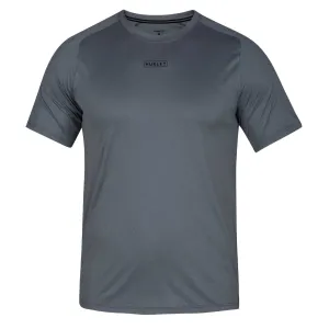 Hurley Quick Dry Tee Short Sleeve Rash Guard - Cool Grey