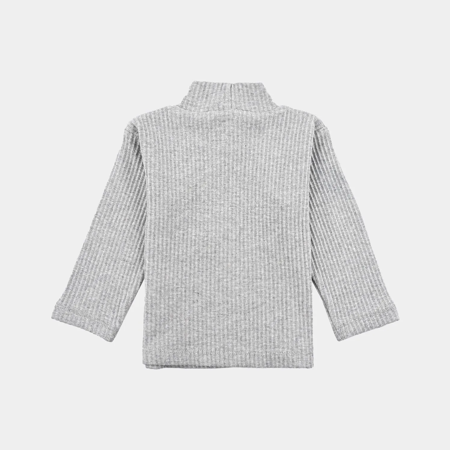 Infant Unisex Turtle Neck T-Shirt-GREY