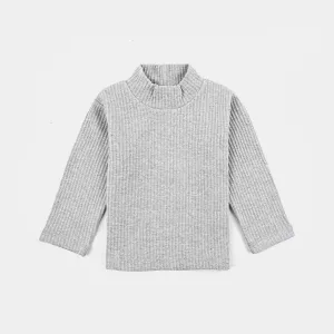 Infant Unisex Turtle Neck T-Shirt-GREY