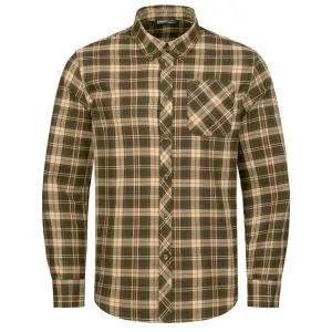 Louie Shirt - Brown/Orange Checked by Blaser