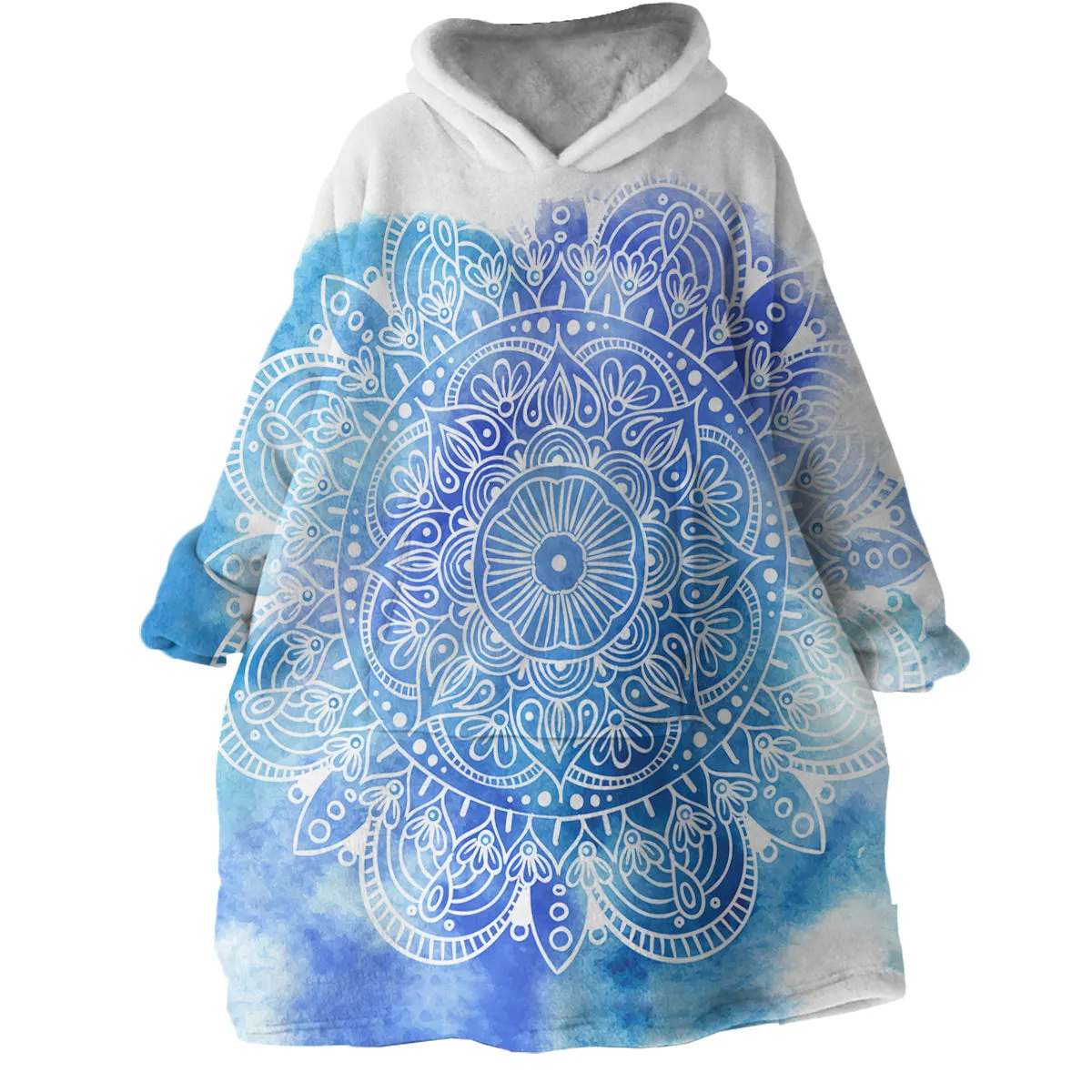 Mandala Hues Wearable Blanket Hoodie