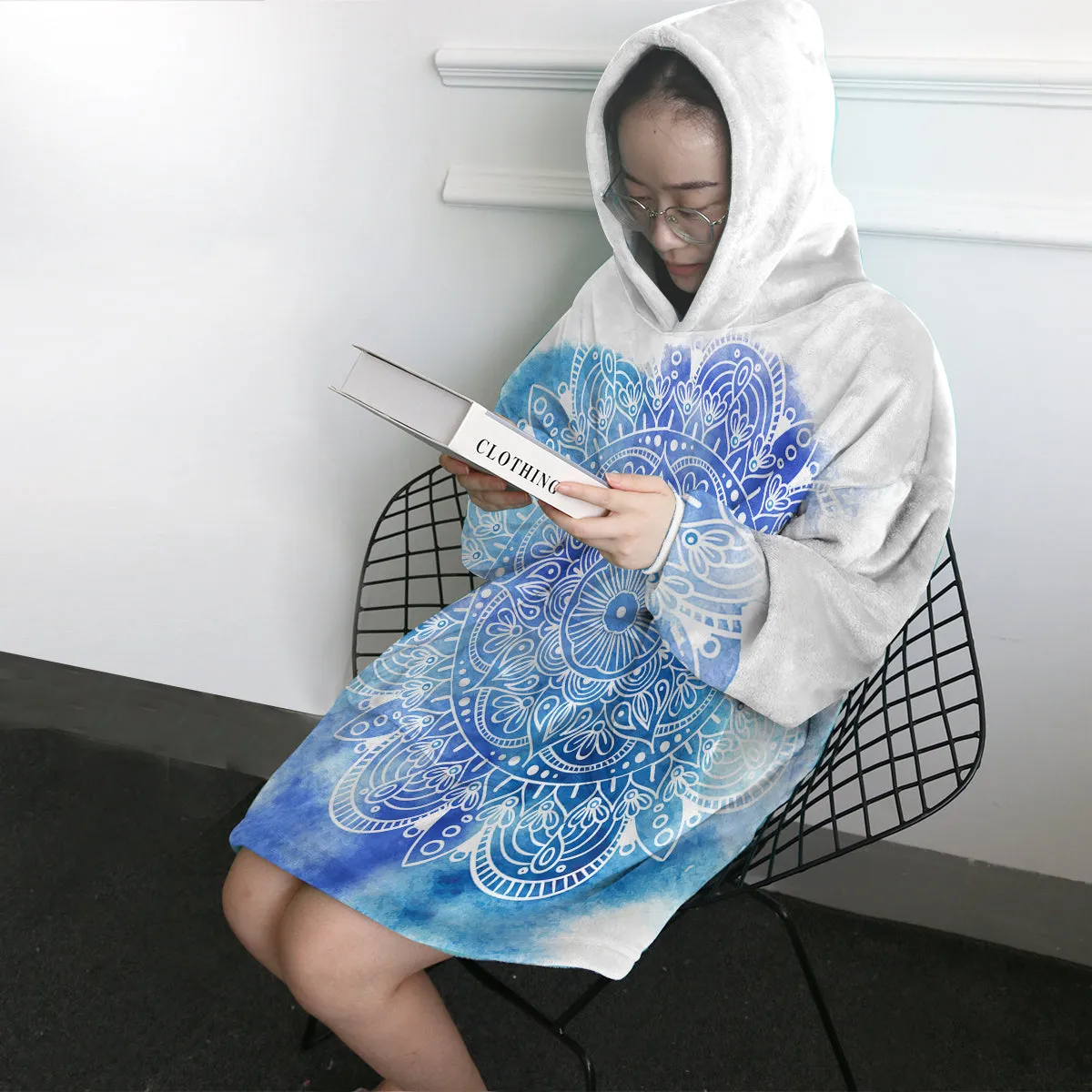 Mandala Hues Wearable Blanket Hoodie