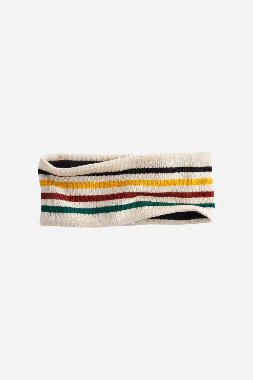 Pendleton Merino Knit Fleece-Lined Headband in Glacier Stripe