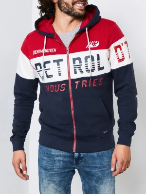 Racing-style cardigan