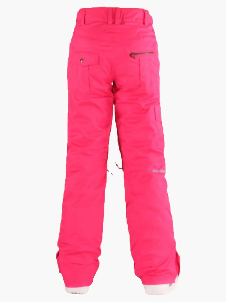 Rose Thermal Warm High Waterproof Windproof Women's Snowboard & Ski Pants