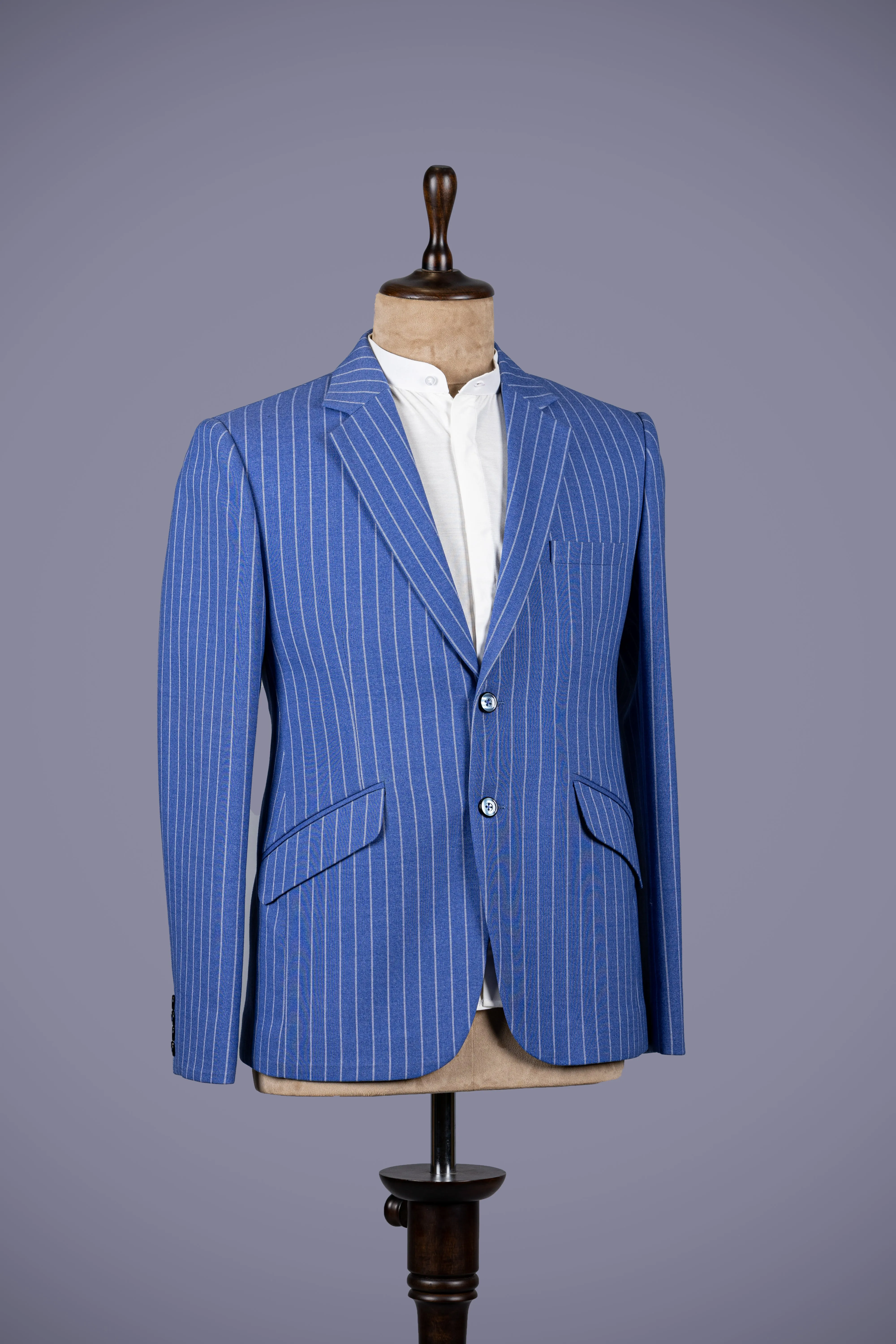 Royal Blue Italian Suiting Blazer for Effortless Style