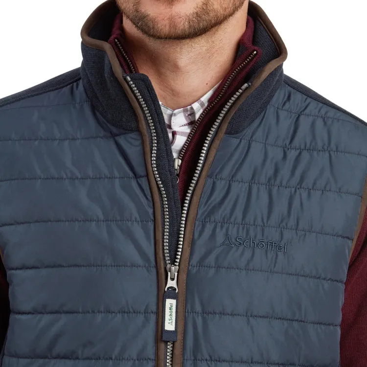 Schoffel Oakham Hybrid Gilet - Petrol Blue