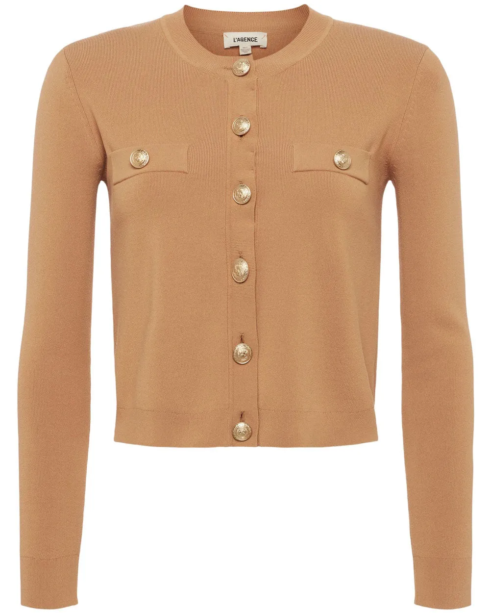 Soft Camel Toulouse Crop Cardigan