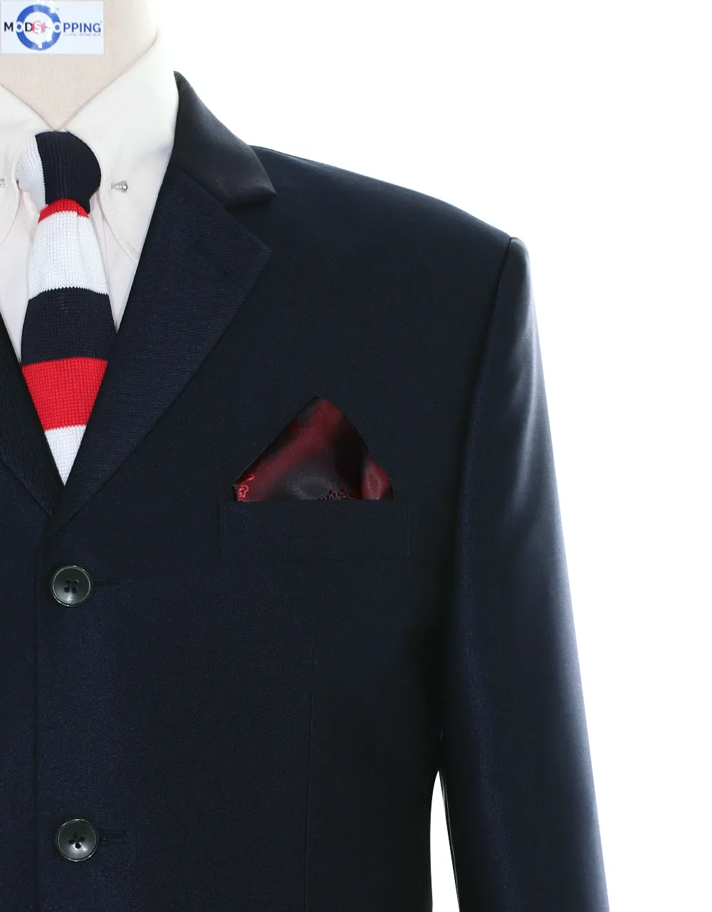 Tonic Suit | Dark Navy Blue Mod Tonic Suit