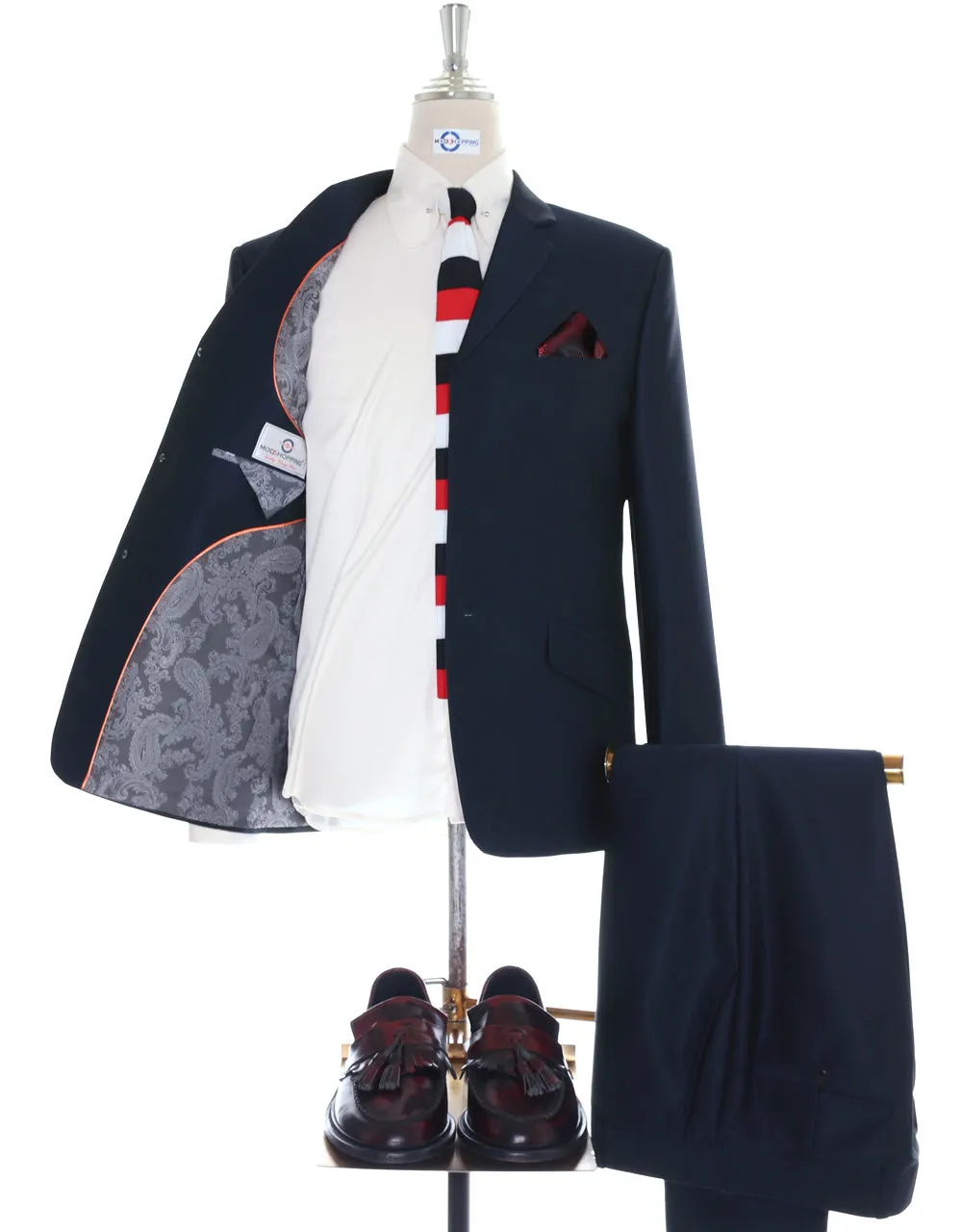 Tonic Suit | Dark Navy Blue Mod Tonic Suit