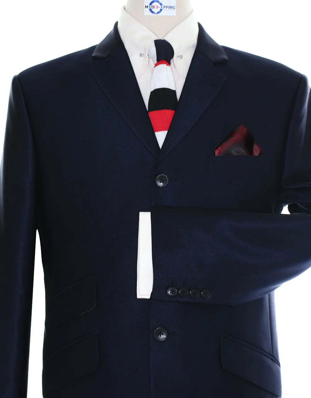 Tonic Suit | Dark Navy Blue Mod Tonic Suit