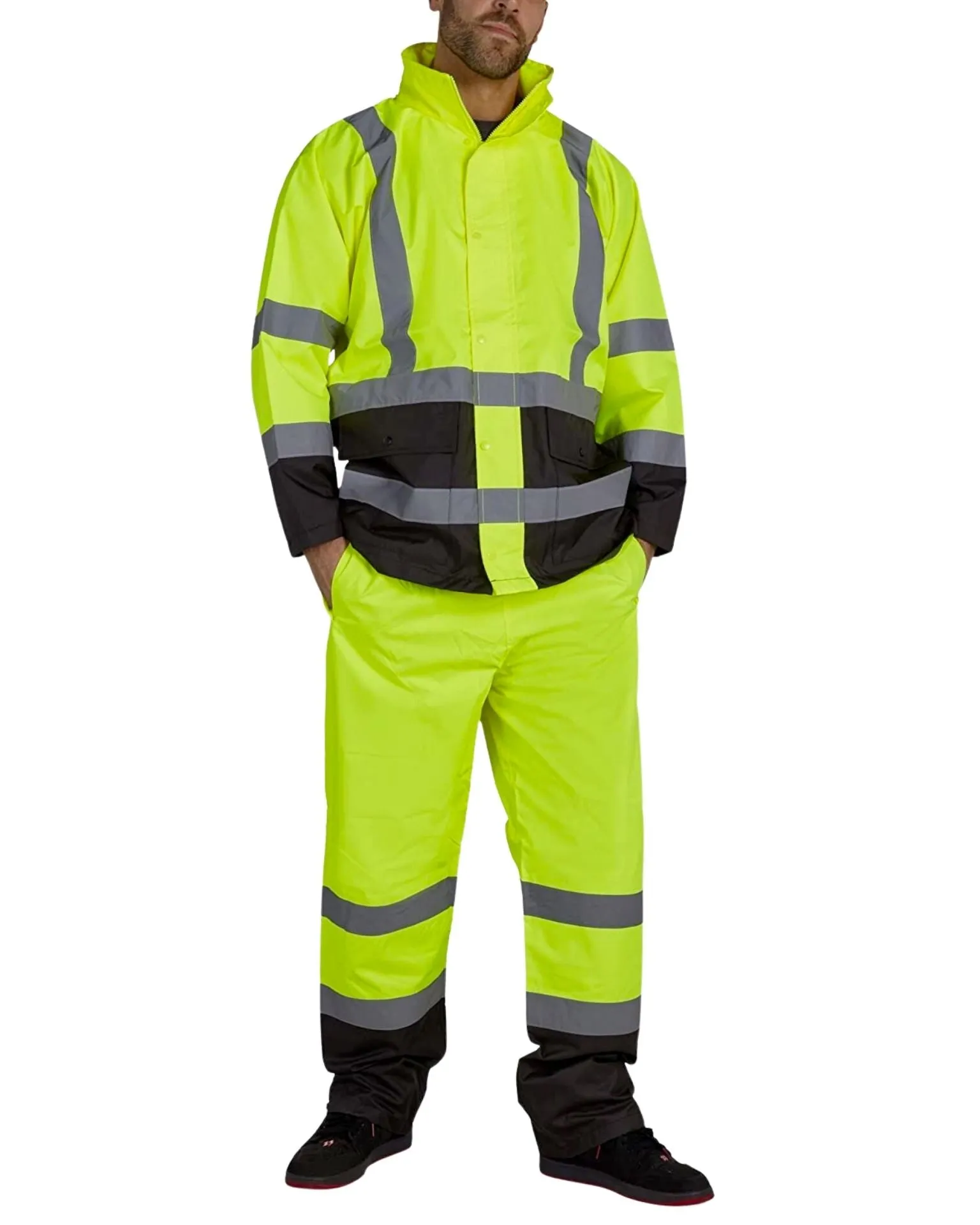 UHV823 Hi-Vis Utility Rain Pants