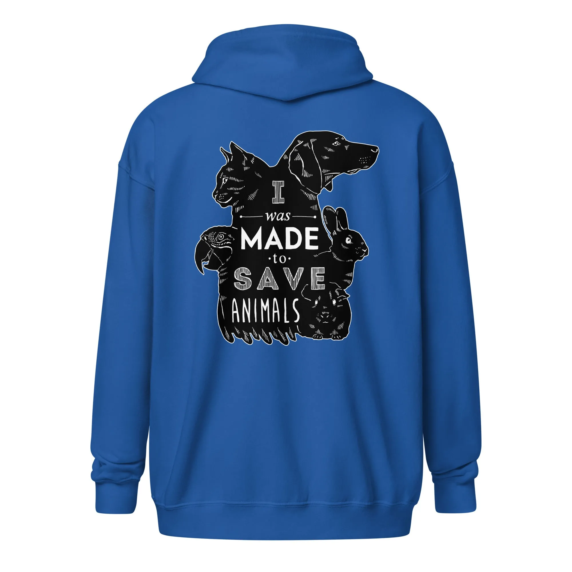 Veterinary - I was made to save animals Unisex Zip Hoodie