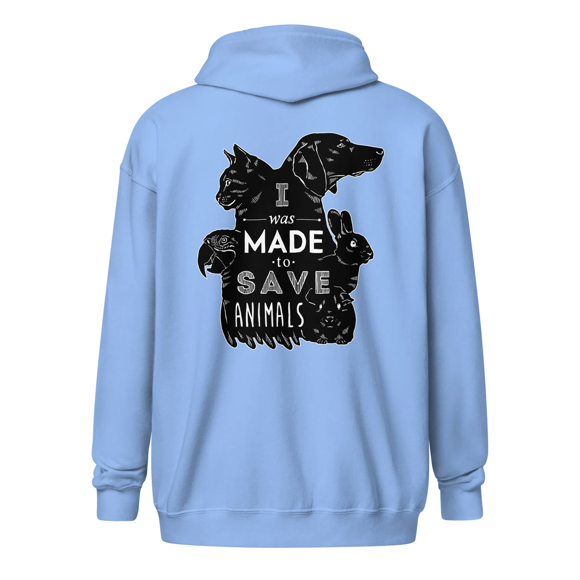 Veterinary - I was made to save animals Unisex Zip Hoodie