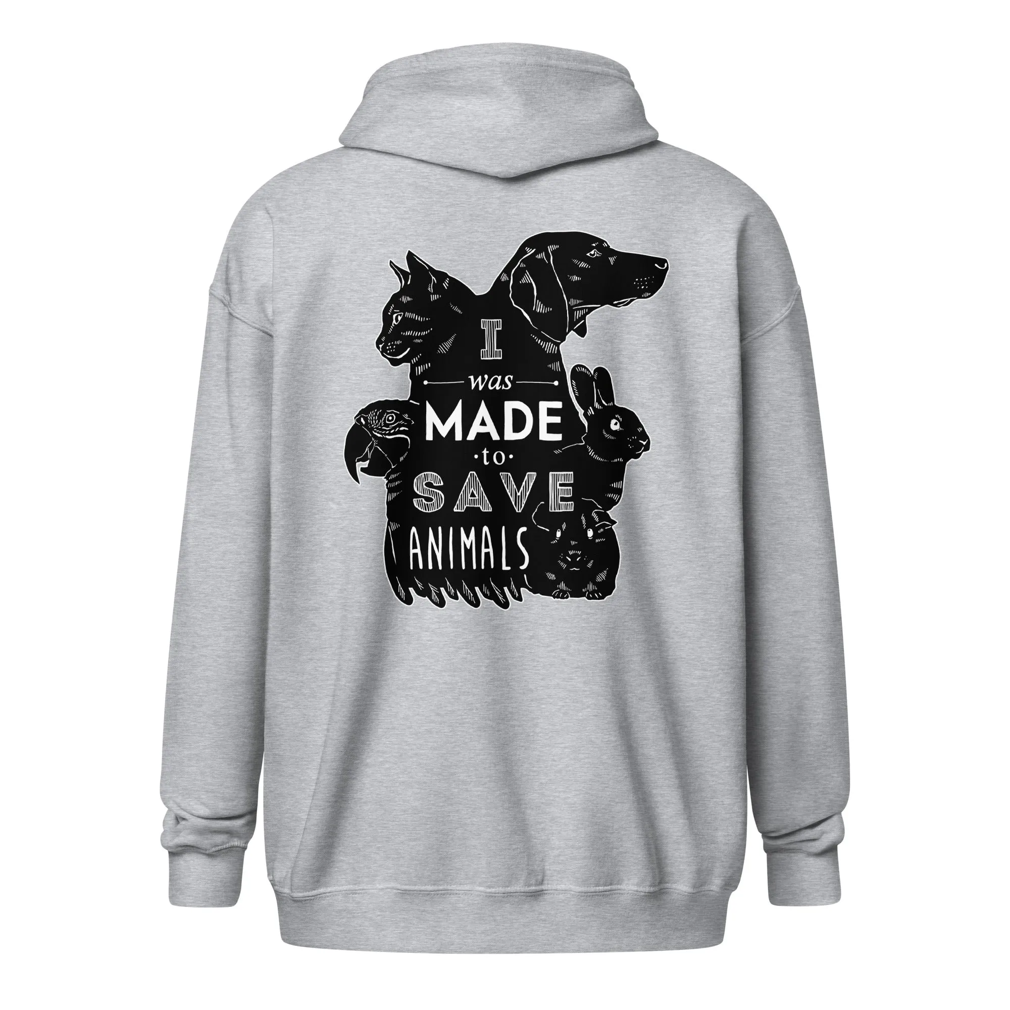 Veterinary - I was made to save animals Unisex Zip Hoodie