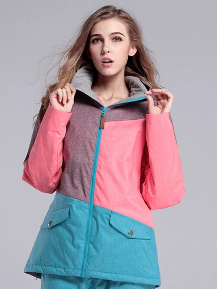 Warm Thermal Waterproof Windproof Colorful Ski Jacket