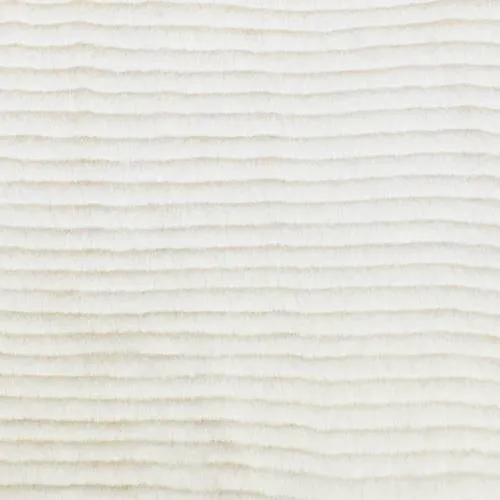 Whisper Beige Stripe Faux Fur Knit Fabric