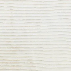 Whisper Beige Stripe Faux Fur Knit Fabric