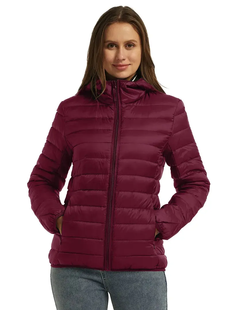 Women’s Warm Winter Packable Puffer Down Jacket Lightweight Size M