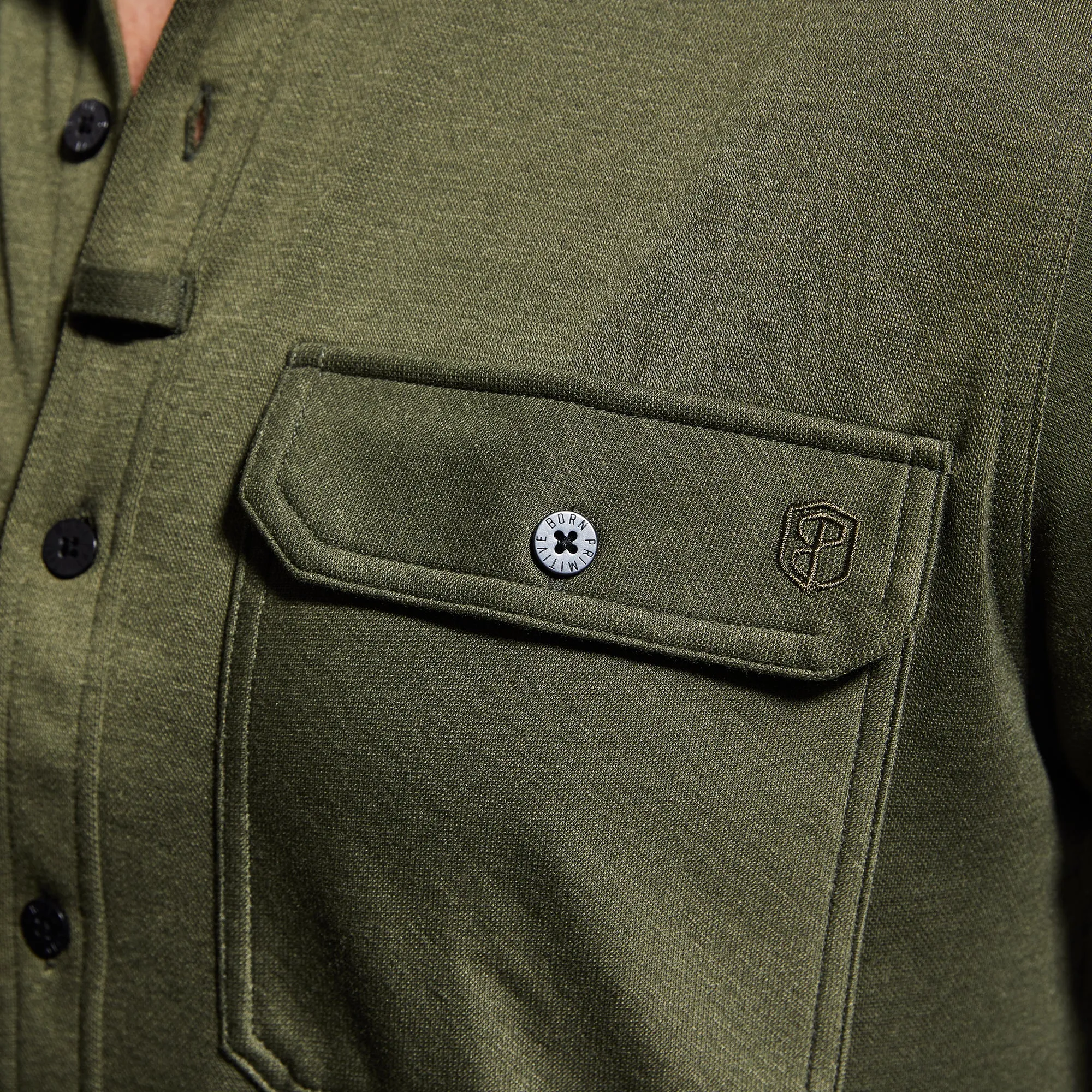 Woodsman Stretchy Flannel (Tactical Green)