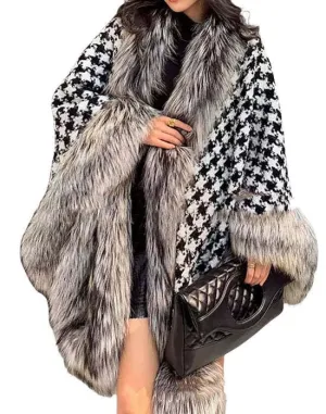 Wool Women's Shawl Knitted Outerwear