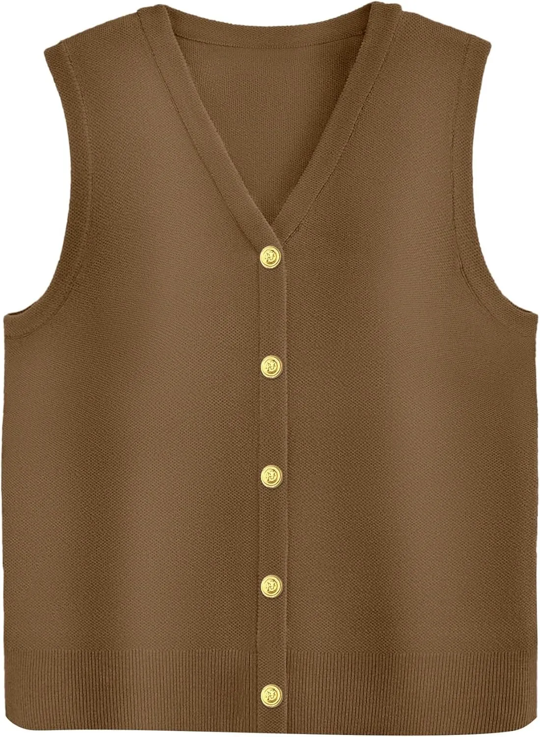 Zeagoo Womens Sweater Vest V Neck Button Down Shirts