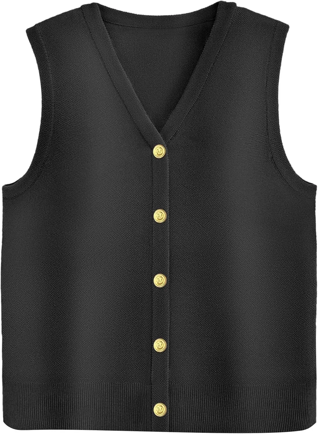 Zeagoo Womens Sweater Vest V Neck Button Down Shirts